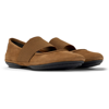 Camper Right Nina Suede Ballerinas In Brown