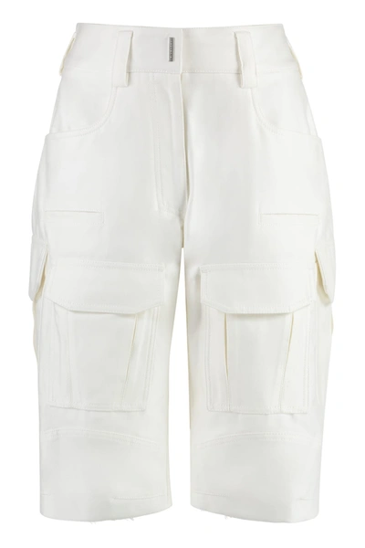 Givenchy Cotton Cargo Bermuda Shorts In Default Title