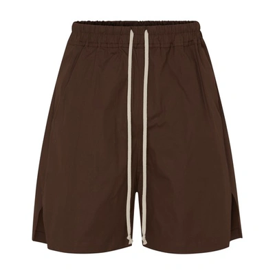 Rick Owens Shorts In Brown