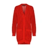 Dolce & Gabbana Open-knit Cotton Cardigan In Nail_red