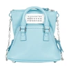Maison Margiela 5ac Classique Leather Crossbody Bag In Aqua