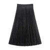 Mm6 Maison Margiela Pleated Skirt In Black