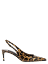 DOLCE & GABBANA ANIMALIER SLINGBACKS PUMPS MULTICOLOR