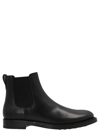 Tod's Leather Ankle Boots In Black