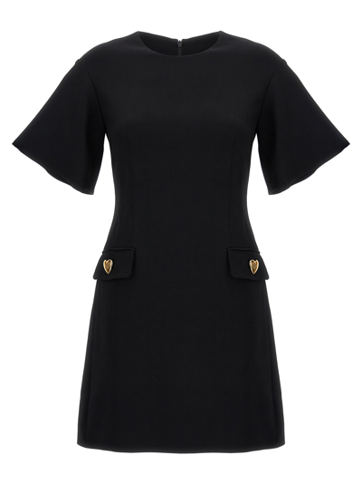 MOSCHINO CUORE DRESSES BLACK