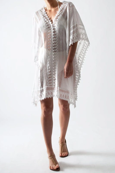 Miguelina Tyra Gauze Coverup In White