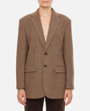 Polo Ralph Lauren Single-breasted Houndstooth-pattern Blazer In Brown