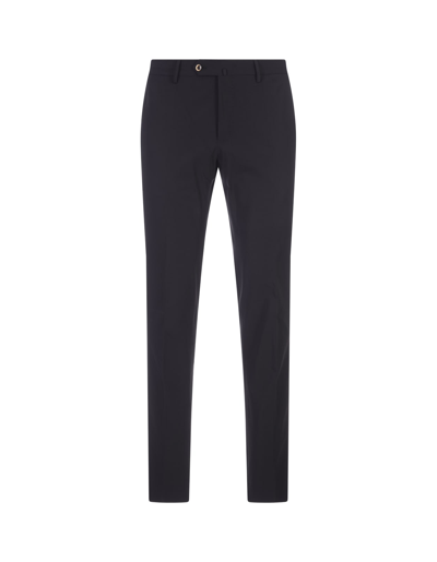 Pt01 Omega Trousers In Technical Fabric In Navy