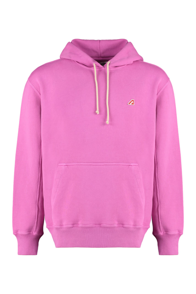Autry Hooded Sweatshirt In Pink