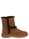 TOD'S PADDED SUEDE ANKLE BOOT