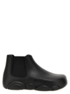 Moschino Black Rubber Gummy Boots In Black