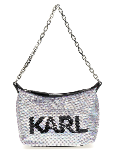 Karl Lagerfeld K/evening Shoulder Bags Silver
