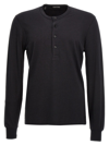 Tom Ford Straight Hem Long-sleeved T-shirt In Black