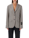 Marni Houndstooth Wool-blend Blazer In Check