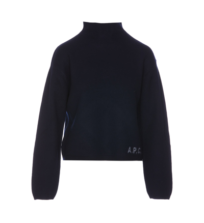Apc Oda Sweater In Blue