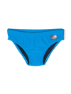 Mc2 Saint Barth Logo-patch Swim Trunks In Blue