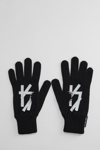 44 LABEL GROUP GLOVES IN BLACK WOOL