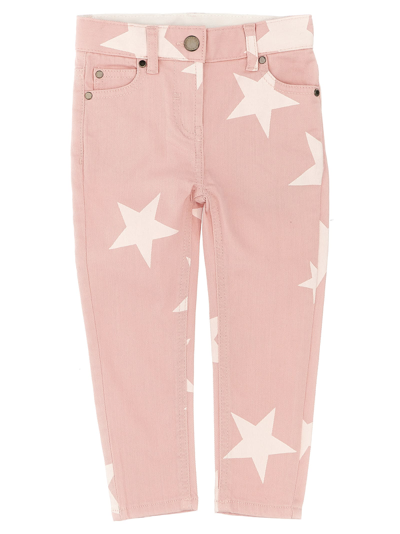 Stella Mccartney Kids Girls Pink Stars Denim Jeans