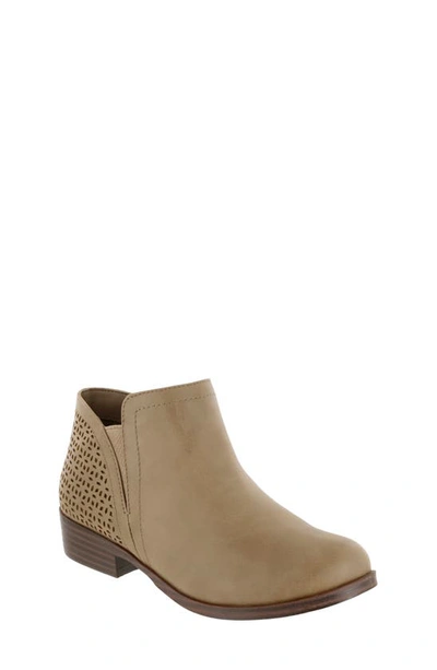 Mia Kids' Eyelet Ankle Boot In Taupe