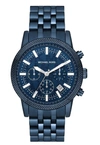 MICHAEL KORS MICHAEL KORS HUTTON CHRONOGRAPH QUARTZ BLUE DIAL MENS WATCH MK9088