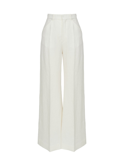 CHLOÉ CHLOE LADIES ICONIC MILK WIDE-LEG PANTS