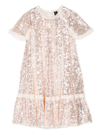 Needle & Thread Sequin-embelished Recycled Polyester Dress In Pink