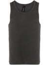 Entire Studios Washed Rib Tank Top In Grey