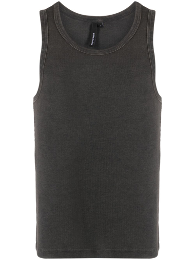 Entire Studios Washed Rib Tank Top In Black
