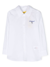 Off-white Logo-print Cotton Shirt In White