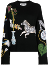 MONSE MOTIF-EMBROIDERED WOOL JUMPER