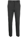 Seventy Monogram-pattern Tapered-leg Trousers In Grey
