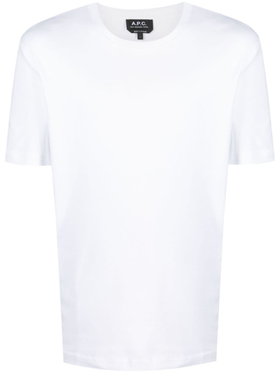 A.p.c. Short-sleeve Cotton T-shirt In White