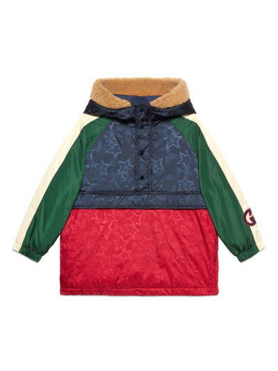 Gucci Kids Women's XS Red Monogram Nylon Windbreaker Jacket