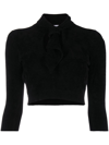 ATTICO CATLIN CUT-OUT CROPPED JUMPER