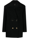 PINKO DOUBLE-BREASTED WOOL-BLEND COAT