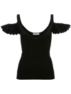 JW ANDERSON RUFFLED OFF-SHOULDER TOP