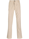 Incotex Trousers With Belt Loops And Pockets In Neutrals