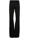 VERSACE GRECA-KNIT FLARED TROUSERS