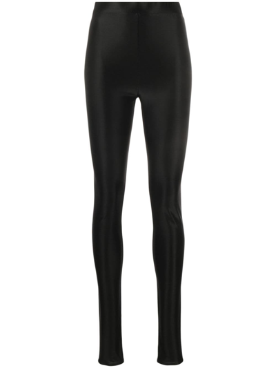 Alexandre Vauthier Stretch Jersey Leggings In Black