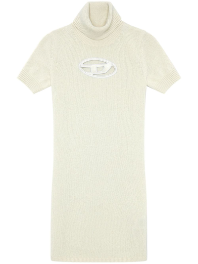 Diesel M-argaret Minidress In Neutrals