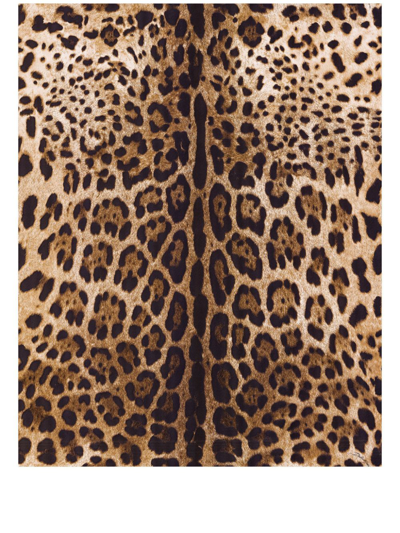 Dolce & Gabbana Leopard-print Wallpaper In Brown