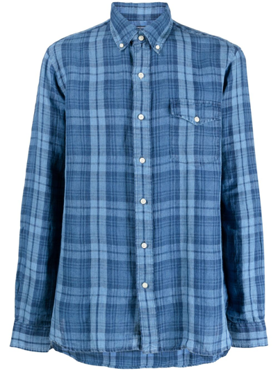 Polo Ralph Lauren Cl3bdblks-long Sleeve-sport Shirt In Blue