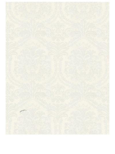 Dolce & Gabbana Baroque-print Wallpaper In White