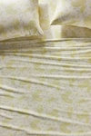 Anthropologie Organic Sateen Printed Sheet Set By  In Yellow Size Standard Pillowcase