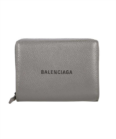 Balenciaga Cash Bifold Wallet In Grey