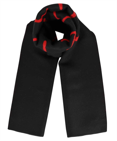 Givenchy Josh Patch 02 35x180 Scarf In Black