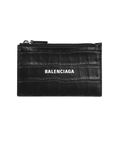 Balenciaga Cash Card Holder In Black