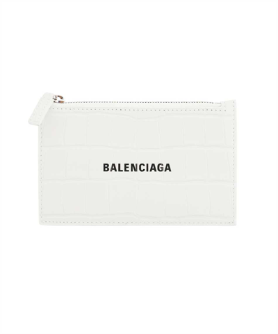 Balenciaga Cash L Card Holder In White