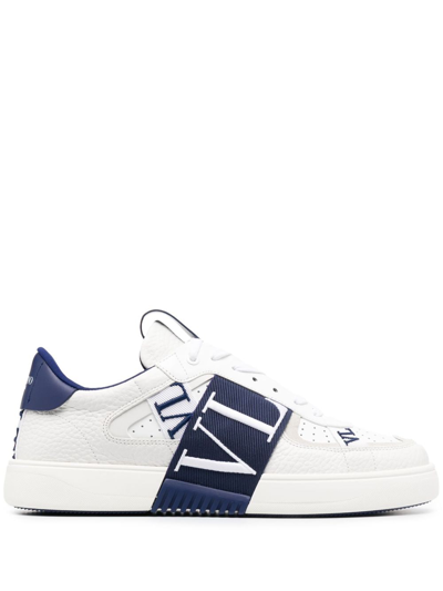 VALENTINO GARAVANI VL7N LOGO-STRAP LEATHER SNEAKERS