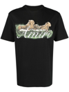 Amiri Cheetah Logo-print T-shirt In Black